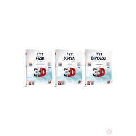 3D Yayınları TYT Fizik + Kimya + Biyoloji Soru Bankası Seti