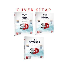 3D Yayınları TYT Fizik + Kimya + Biyoloji Soru Bankası Seti