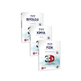 3D Yayınları TYT Fizik + Kimya + Biyoloji Soru Bankası Seti