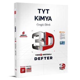 3D Yayınları - TYT Kimya Defter Video Destekli