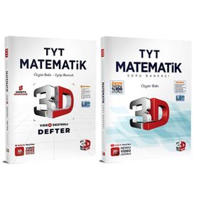 3D Yayınları Tyt Matematik Video Ders Defter ve Soru Bankasi 2 Kitap Set