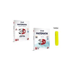 3D Yayınları Tyt Matematik Video Ders Defter ve Soru Bankasi 2 Kitap Set