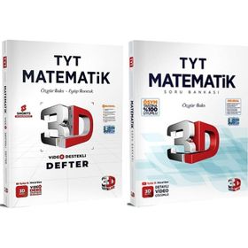 3D Yayınları Tyt Matematik Video Ders Defter ve Soru Bankasi 2 Kitap Set