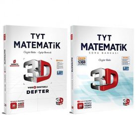 3D Yayınları Tyt Matematik Video Ders Defter ve Soru Bankasi 2 Kitap Set