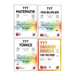 3d Yayınları Tyt Matematik+Fen Bilimleri+Türkçe+Genel Simülasyon Deneme 4 Kitap