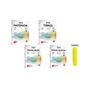3d Yayınları - TYT Matematik+Fen+Türkçe+Sosyal Simülasyon Deneme Seti 4 Kitap