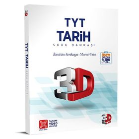 3D Yayınları TYT Tarih Soru Bankası Tamamı Video Çözümlü İbrahim Sertkaya Murat Usta