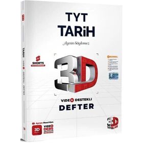 3D Yayınları Tyt Tarih Video Destekli Defter