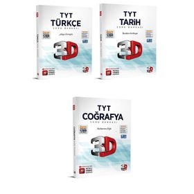 3D Yayınları TYT Türkçe Coğrafya Tarih Soru Bankası Seti