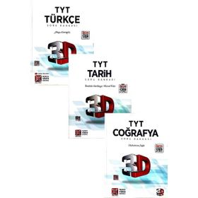 3D Yayınları TYT Türkçe Coğrafya Tarih Soru Bankası Seti