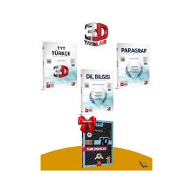 3D Yayınları TYT Türkçe Paragraf Dil Bilgisi Soru Bankası Seti Çıkmış Sorular