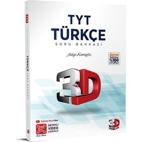 3D Yayınları TYT Türkçe Tamamı Video Çözümlü Soru Bankası