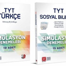 3d Yayınları - TYT Türkçe+Sosyal Bilimler Simülasyon Deneme Seti 2 Kitap