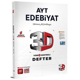 3D Yayınları - YKS AYT Edebiyat Video Destekli Defter