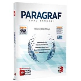 3D Yayınları Yks Paragraf Tamamı Çöümlü Soru Bankası - Mehmet Ali Yerlikaya 0922