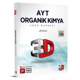 3D YKS AYT Organik Kimya Soru Bankası Video Çözümlü 3D Yayınları