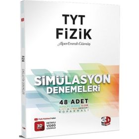 3D YKS TYT Fizik Simülasyon 48 Deneme 3D Yayınları