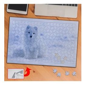 3DCAF Kutuptaki Beyaz Kurt 240 Parça Puzzle Yapboz Tablo
