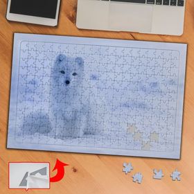 3DCAF Kutuptaki Beyaz Kurt 240 Parça Puzzle Yapboz Tablo