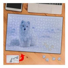 3DCAF Kutuptaki Beyaz Kurt 240 Parça Puzzle Yapboz Tablo