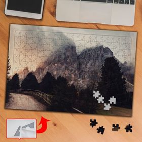 3E4EF Yol Kenarındaki Yanar Dağ 240 Parça Puzzle Yapboz Tablo