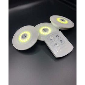 3'lü Uzaktan Kumandalı Yapışkanlı Kablosuz LED Spot Lambalar