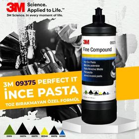 3M 09375 Perfect It Kılcal Çizik Çıkarıcı İnce 1 lt Sıvı Pasta