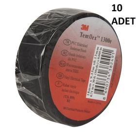 3M 10 Adet Siyah Temflex Elektrik Bantı İzole Bant