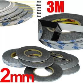 3M 2 mm / 50 mt Çift Taraflı Bant Ekran Cam Kasa Kapak Tamir Bantı