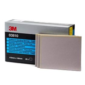 3M 3810 Süper Fine 115 x 140 mm Sünger Yumuşak Tabaka Zımpara