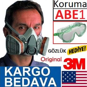 3M 6000 Yarım Yüz Gaz Maskesi