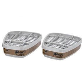 3M 6051 A1 (En141) (1 Takım) Organik Gaz Ve Buhar Filtresi