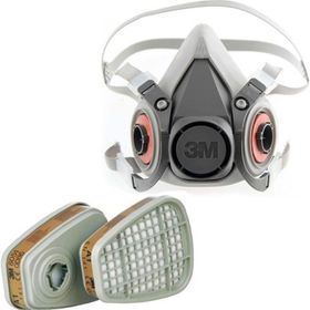 3M 6200 6051 Filtre Yarım Yüz Gaz Maskesi Seti