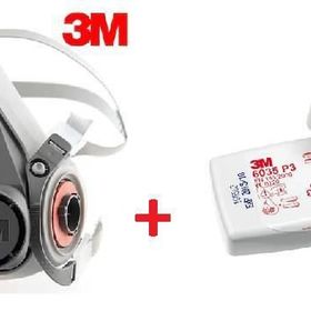 3M 6200 Yarım Yüz Maskesi + 6035 FFP3 Filtre Dahil Kombine Set