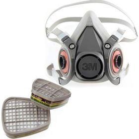 3M 6200 Yarım Yüz Maskesi ve 6059 Abek1 Maske Filtresi