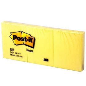 3M 653-TFEN Post It 38x51 mm 12'li 100 Yaprak Yapışkanlı Not Kağıdı