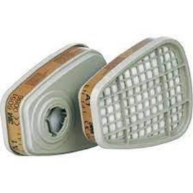 3M 7502 Yarım Yüz Maskesi ve 6051 A1 Maske Filtresi