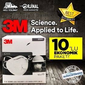 3M C111 FFP1 Ventilli Asit Gaz Toz ve Sis Maskesi