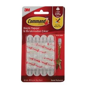 3M Command 17006CLR Mini Şeffaf Askı