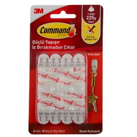 3M Command 17006CLR Mini Şeffaf Askı