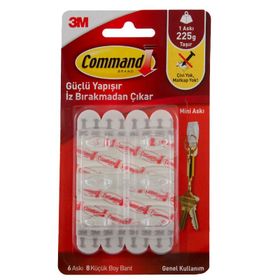 3M Command 17006CLR Mini Şeffaf Askı