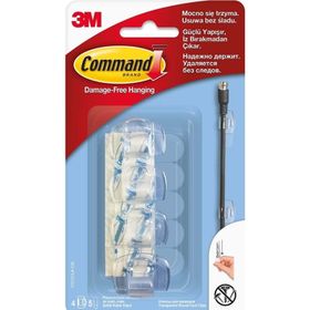 3M Command Şeffaf Kablo Klipsi