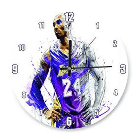 3M DOP6502961IGO Kobe Bryant Vs Jordan Sessiz Akar Duvar Saati