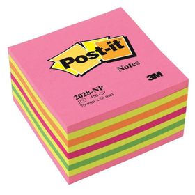 3M Post-it 2028NP Yapışkanlı Pembe Gökkuşağı Not Kağıdı