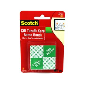 3M Scotch 111 Çift Taraflı Yapışkan Kareler