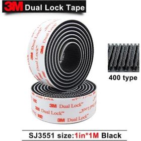 3M SJ3551 Dual Lock 25 cm Yapışkanlı Cırt