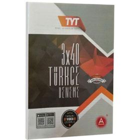 3x40 Çıkmış Soru Türkçe Denemesi - A Yayınları