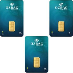 3X5 gr 24 Ayar Külçe Altın