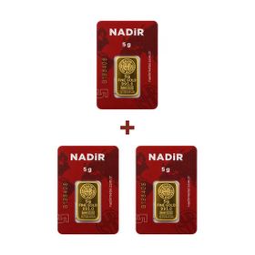 3X5 gr 24 Ayar Külçe Altın