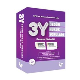 3y Özgün Hukuk Soruları - 4t Yayınları